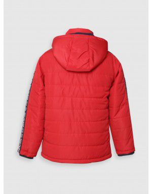 Boys Quilted jacket lava red